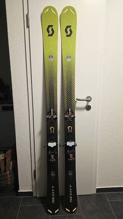 Scott Skis: Scott Scrapper 183cm Tourenski Set mit Bindung + Fell – Gebraucht aus Kehrsatz von bernbiker81249