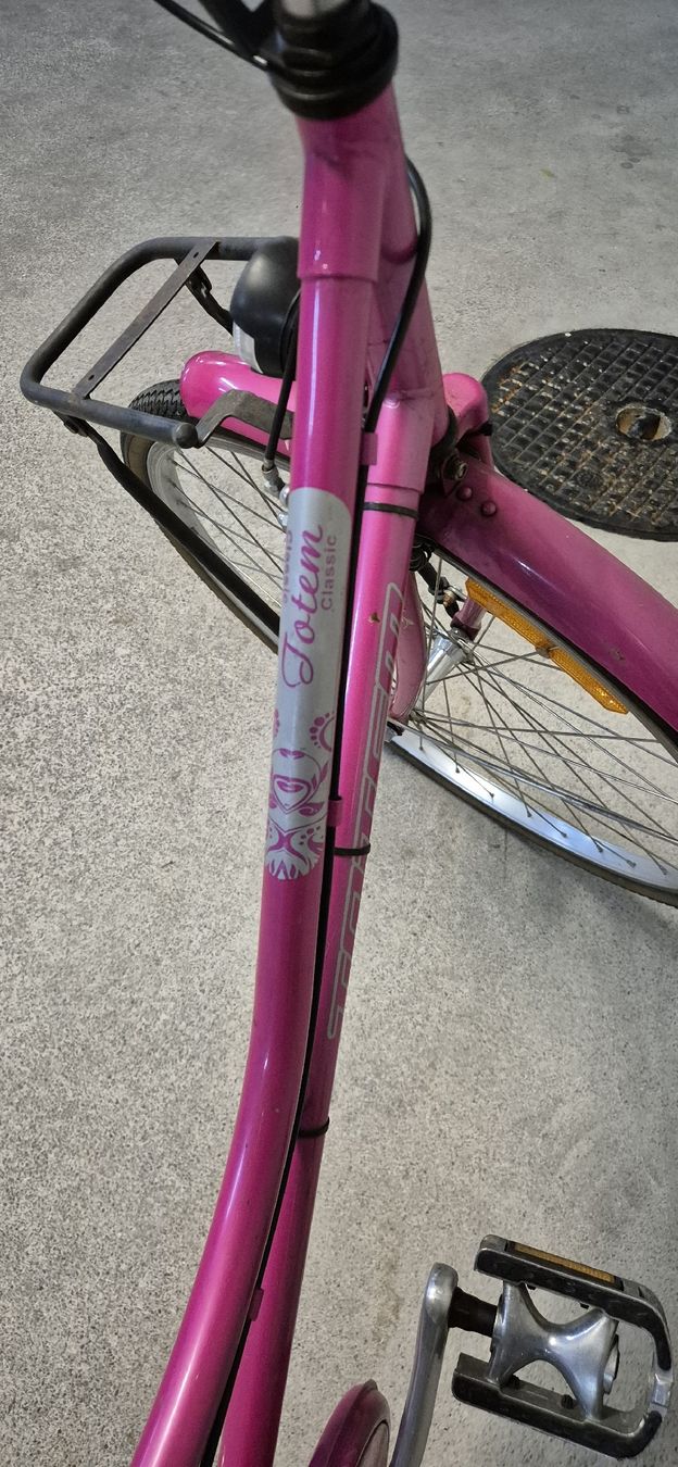 Totem Biciclette: Schickes pinkes Damenrad mit Korb – Usato da Hofstetten SO venduto da IgorMarijak 2