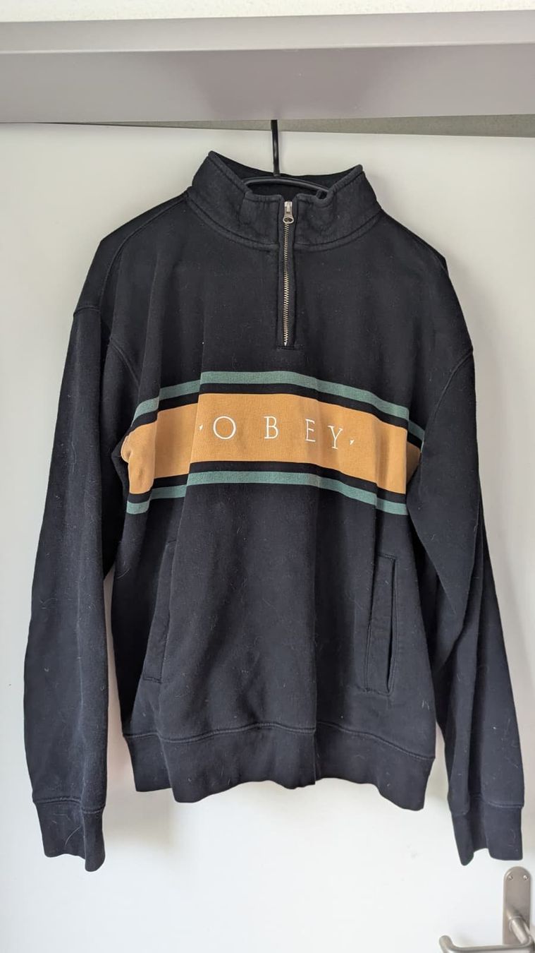 Maglioni & Felpe: OBEY Quarter Zip / Half Zip Fleece Pullover – Usato da Therwil venduto da Fabian_D