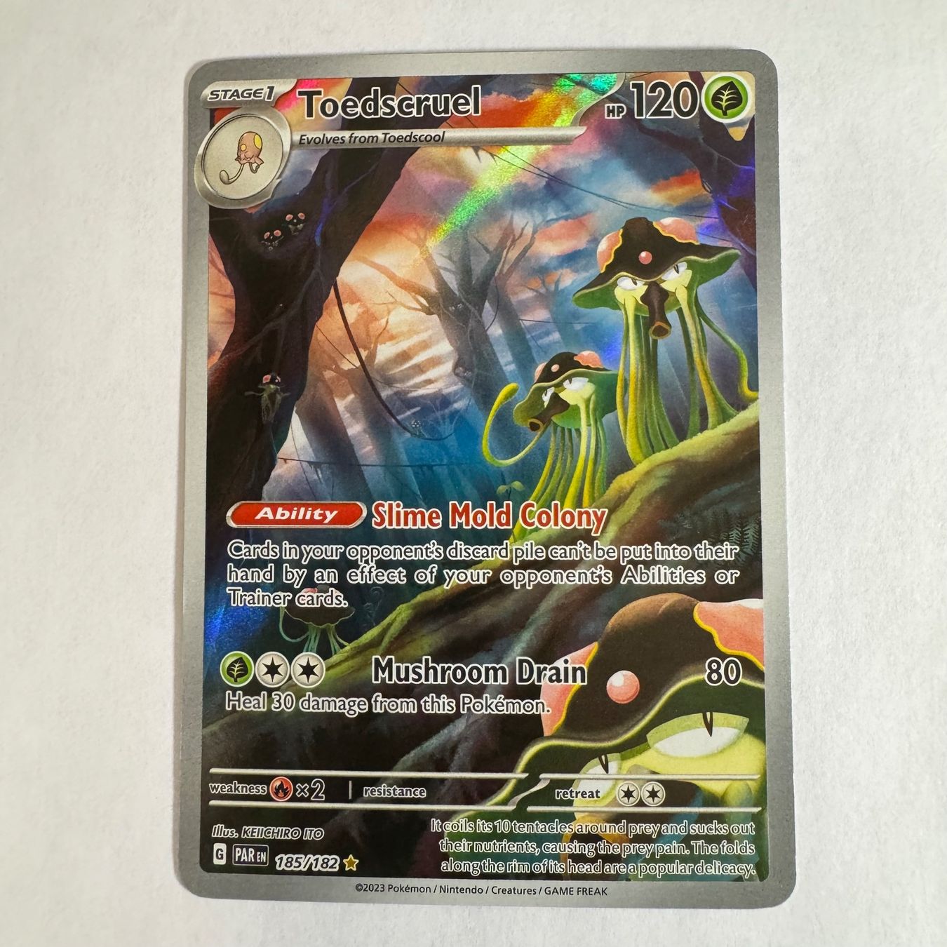 Pokémon Sammelbilder & Trading cards: Pokémon PAR - Toedscruel - 185 / 182 - ENG – Neu (gemäss Beschreibung) aus Staad SG von miaCards