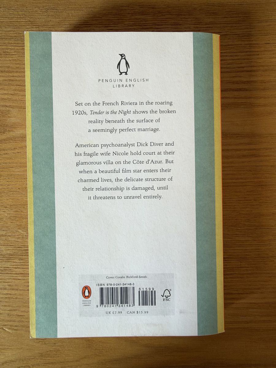 Libri: Tender is the Night – Nuovo (secondo la descrizione) da Zürich venduto da honeybunny91 1