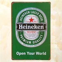 Rusty Blechschild-HEINEKEN-OPEN YOUR WORLD