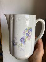 Pot Krug Pichet Théière ancien Antik Fleurs Blumen