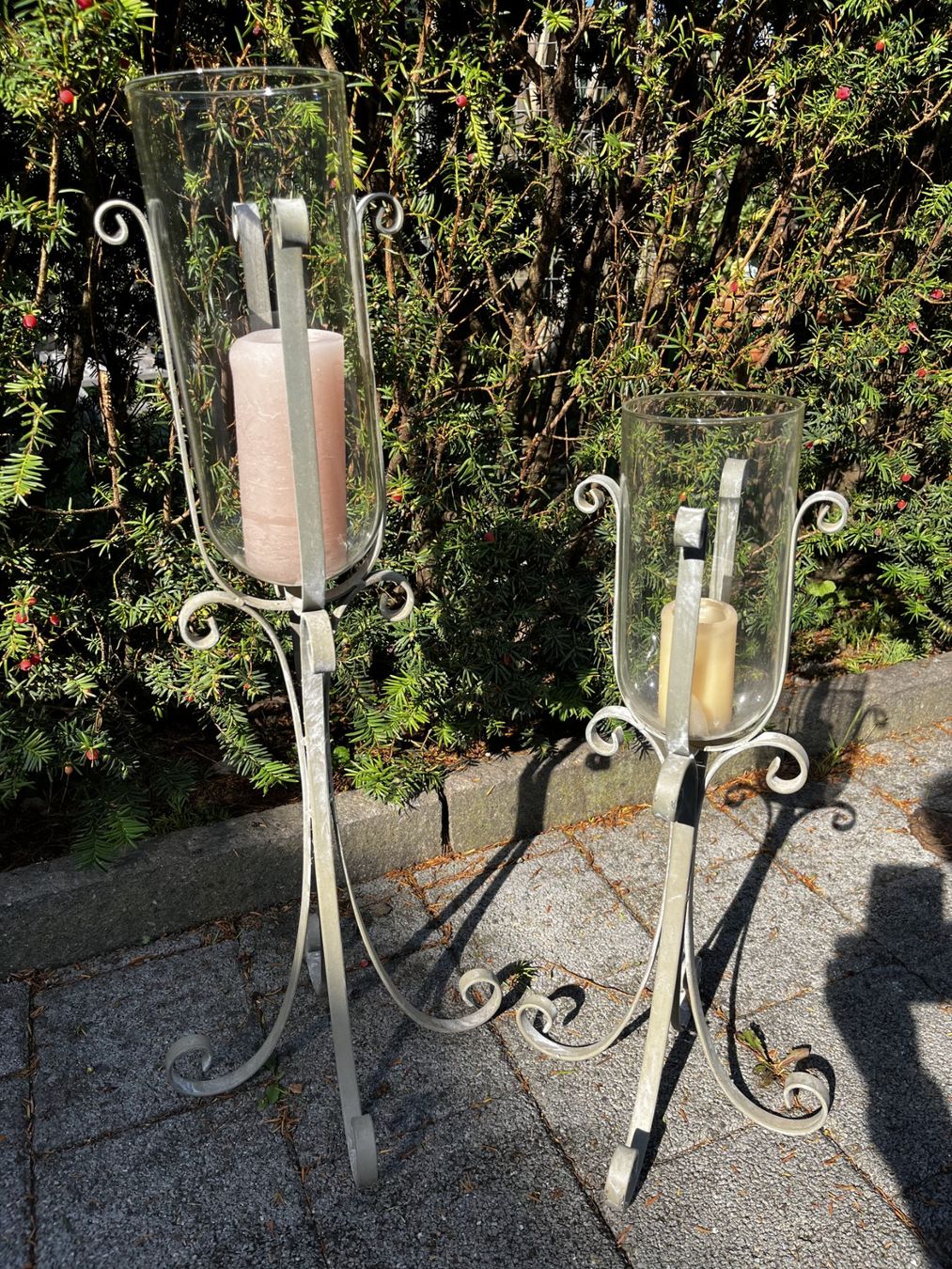 Kerzenständer: Boden Kerzenständer Blumenvase Glas Schäbilook – Gebraucht aus Schinznach-Dorf von swi55