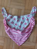 Lätzchen Bandana rosa/grau Sterne und Streifen