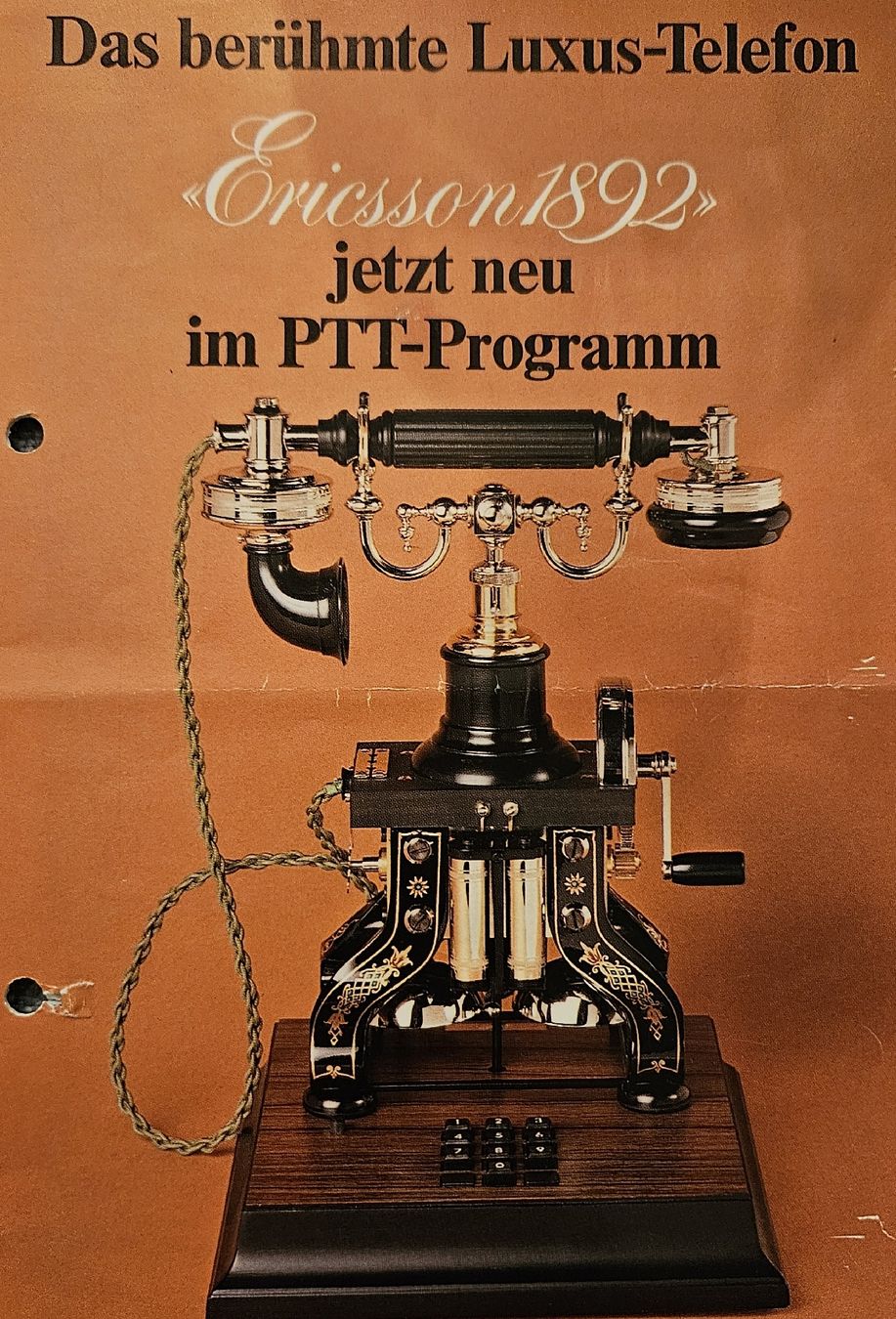 Ericsson Telefone: Luxus-Telefon Ericsson 1892 – Gebraucht aus Unterkulm von Beljasch 3