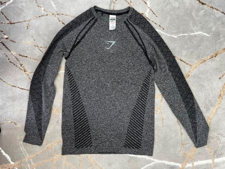 GYMSHARK Devant Seamless Long Sleeve Black Grösse M