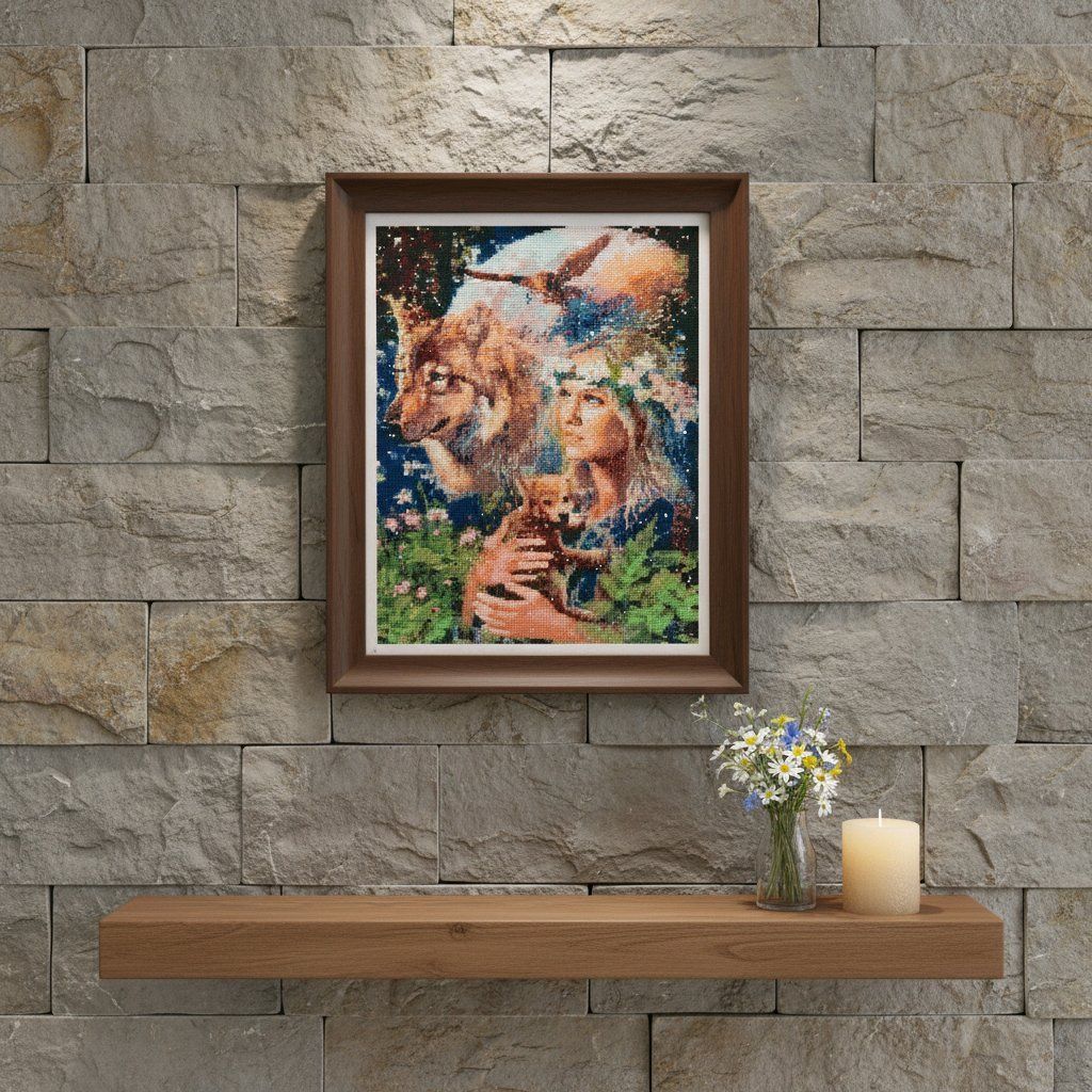 Kit bricolage: Diamond painting terminé 30x40 cm – Nuovo (secondo la descrizione) da Ste-Croix venduto da Lougia