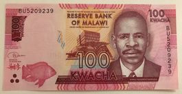 Malawi 100 Kwacha 2019 Neuwertig
