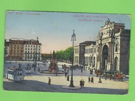 Zürich Bahnhofplatz um 1900