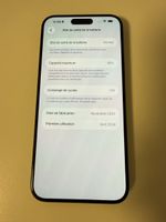 iPhone 15 Pro Max 256 Go Noir excellente condition