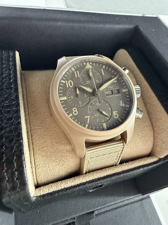 IWC Montres: IWC Pilot Chronograph Mojave Desert – D'occasion à Zürich par timeio-swapwatch 2