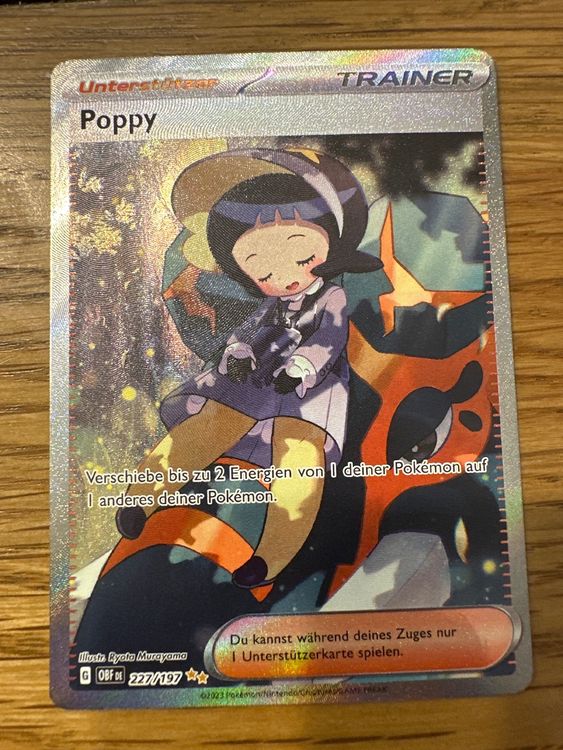 Pokemonkarte Obsidian Flames Poppy 227/197