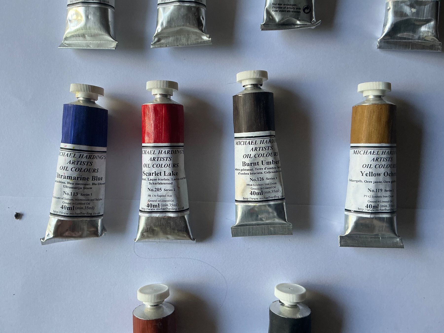 Colori: Artists Oil Colours Michael Harding 40ml – Usato da Maur venduto da 20hcodracir11 2