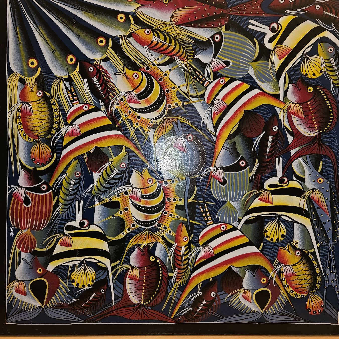 Dipinti: Sakrahl ,  Fischbild, Original, Kunst, Top! – Usato da Kriens venduto da gra_fhn7