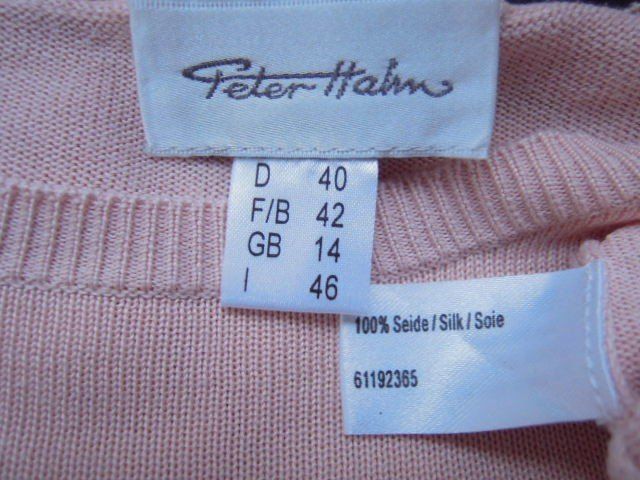 Pulls & Sweat-shirts: Gr. 38 40 PETER HAHN Pulli 100% SEIDE rosa s.Masse – D'occasion à Basel par FRAU.ZAUBER.MOND 4