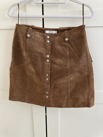 Minirock Mango Wildleder 36