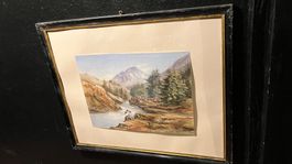 Gemälde Peinture Alpes BURNIER H. Alpen