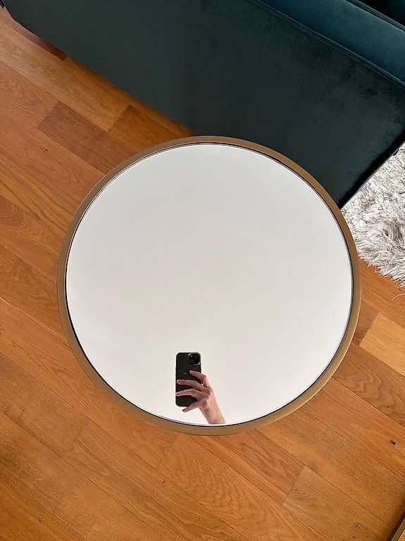 Tavoli: Mirror-based coffee table with golden legs – Usato da Zürich venduto da mar_lz8m 2