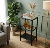 1980 Shelf Standregal Regal Steckregal mit 3 Glastablar