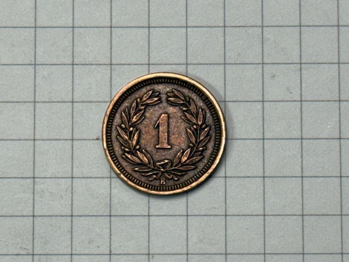 Tutti le monete: Schweiz 1 Rappen 1887  – Usato da Zürich venduto da daki81 1