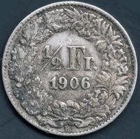 CH: 50 Rp. Silbermünze 1906