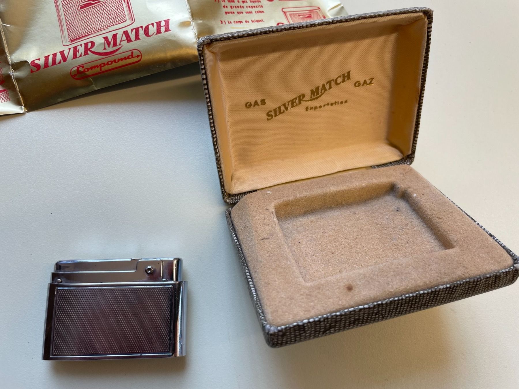 Feuerzeuge: Silver Match Jg.1963, Feuerzeug – Gebraucht aus Beinwil (Freiamt) von Zedel1923 4