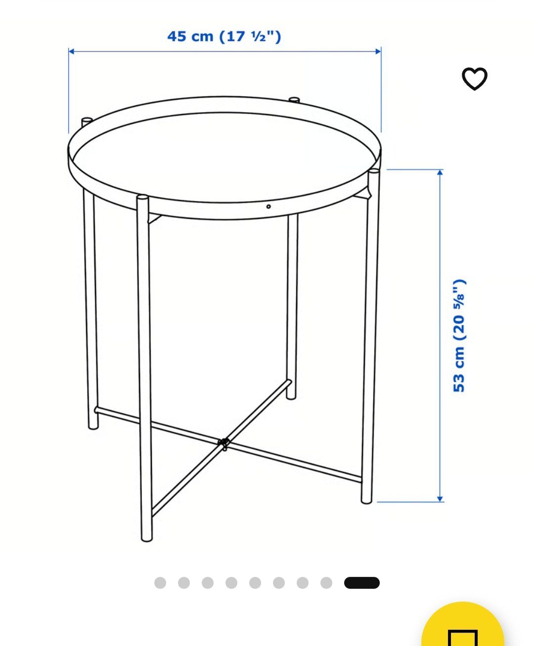 Ikea Comodini: Ikea weisse Tisch Tablettisch – Usato da Grenchen venduto da Wolfine 2