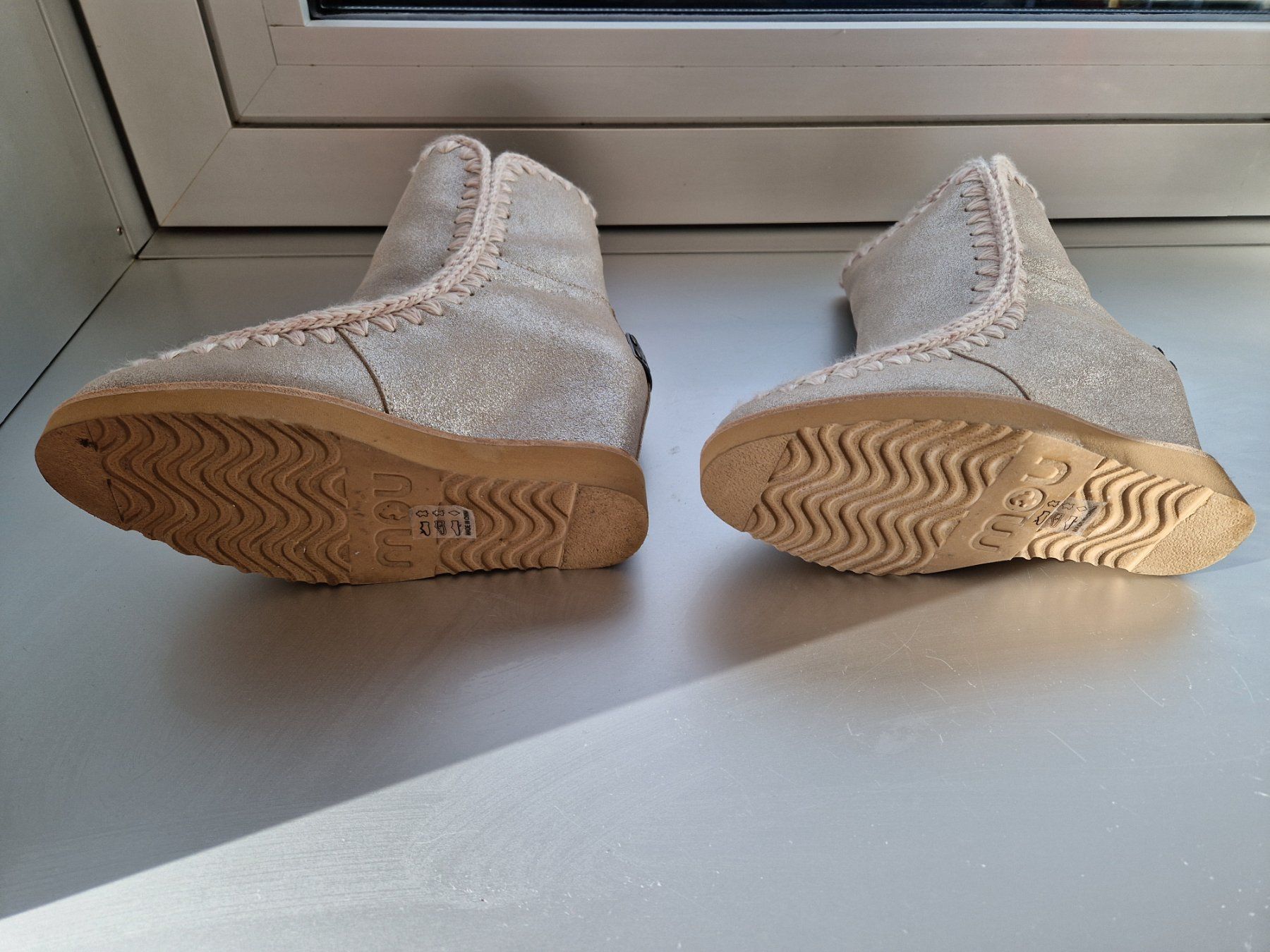 Scarpe da donna: Mou - Keilstiefeletten - beige - Grösse 37 Leder – Usato da Winterthur venduto da sisah 4
