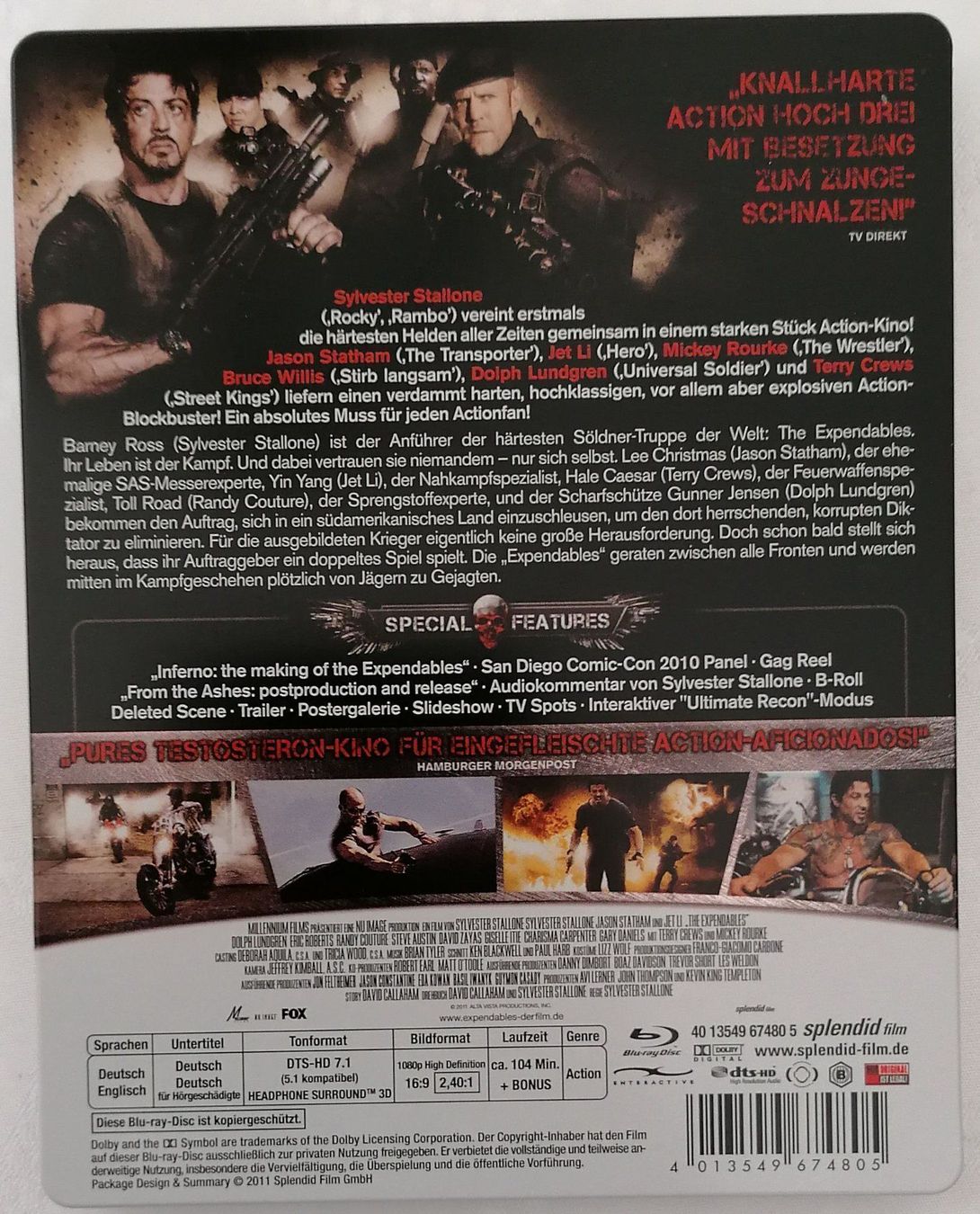 Tutti i DVDs: Expendables - Steelbook Blu-ray - Sylvester Stallone – Usato da Oberurnen venduto da mackrokodile 1