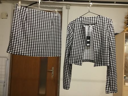 Jacke & Minirock Set Gr. L/XL neu