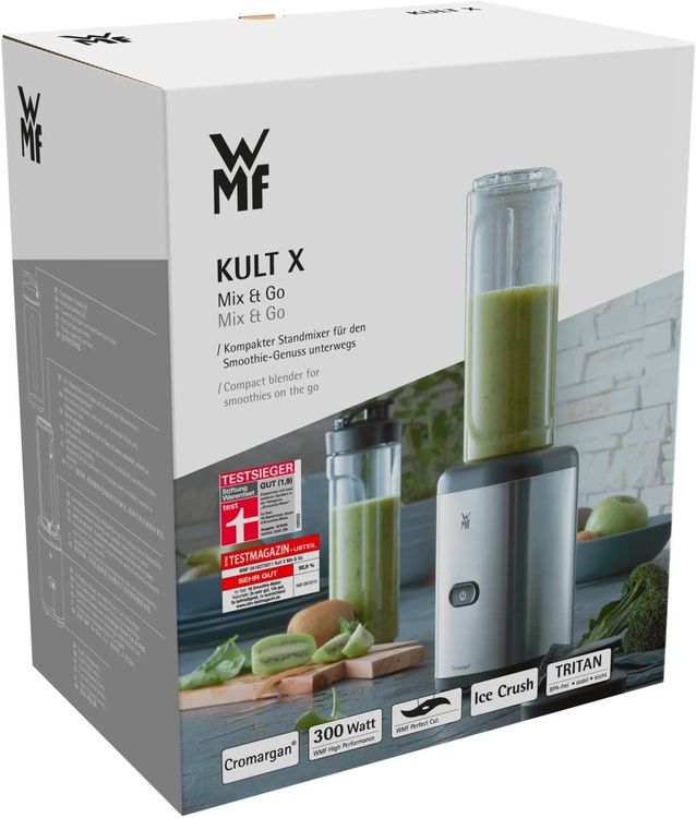 Iskra Smoothie Maker To Go 300 Watt - Mixer Mit Trinkflasche 600 Ml In Weiß