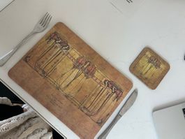 Table mats and coasters 12 of each - Rennie McKintosh design