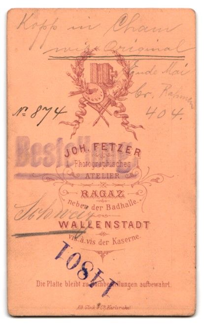 Fotografie & Manifesti: Fotografie Joh. Fetzer, Ragaz, Festlich  – Usato da Berlin venduto da bartko-reher 1