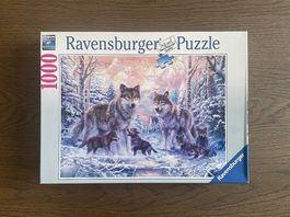 Ravensburger Puzzle 1000 Teile, Arktische Wölfe
