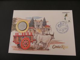 Münzbrief 1984 - Costa Rica 5 Colones 1983