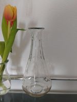 sehr schöne, grosse Glas Karaffe Glaskaraffe Glasvase Blumen
