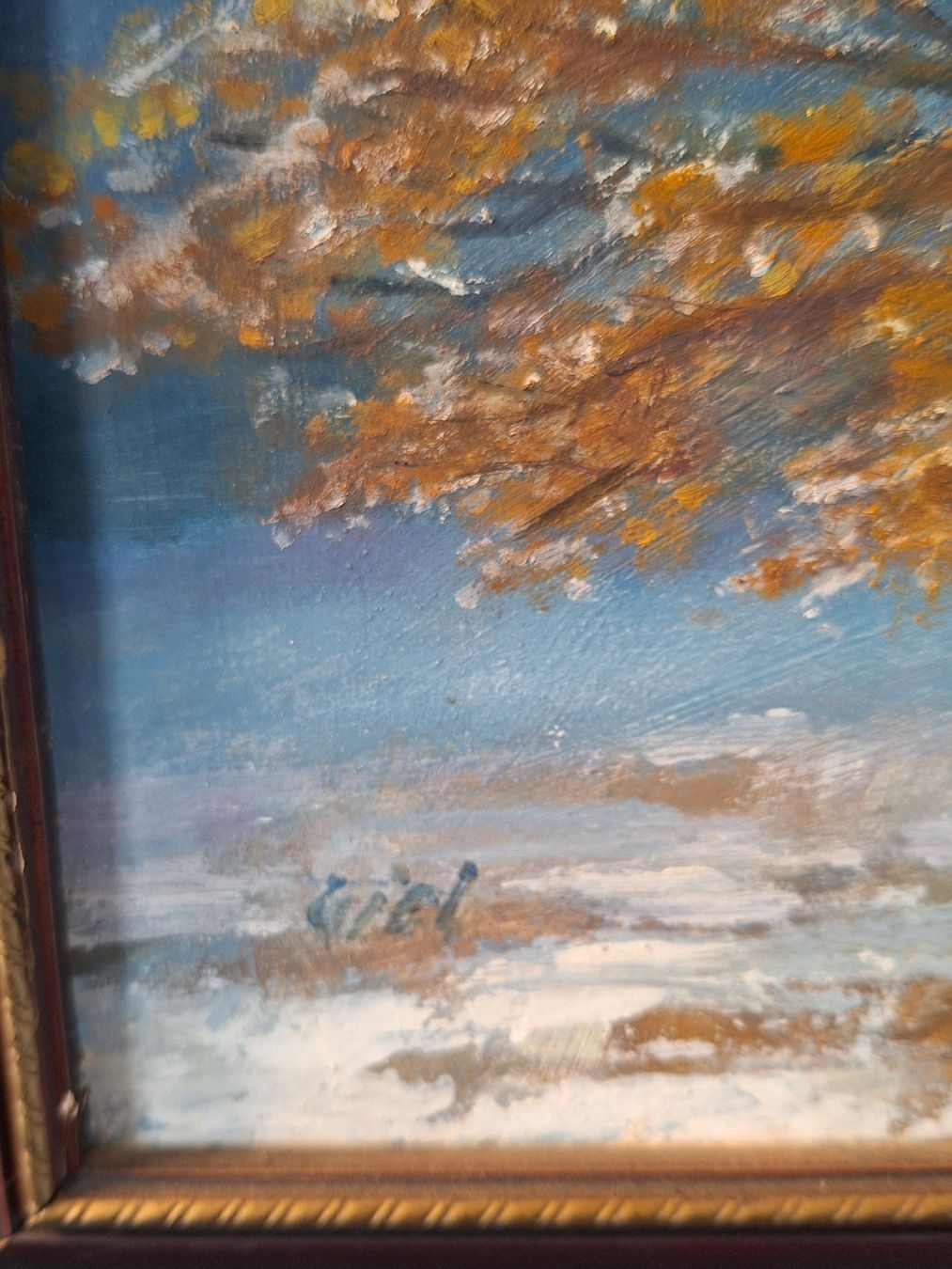 Gemälde: Polen Landschaftsbild, 43cm× 52cm – Gebraucht aus Vilters von Fleiflomi 1