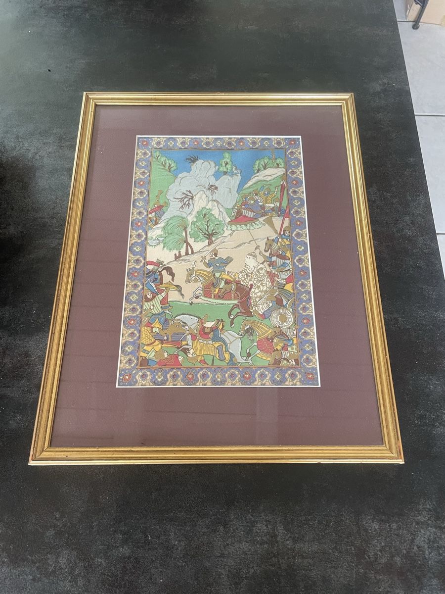 Dipinti: Tableau Ancien Tissu Persan – Usato da Vallamand venduto da Bricbracbroc82