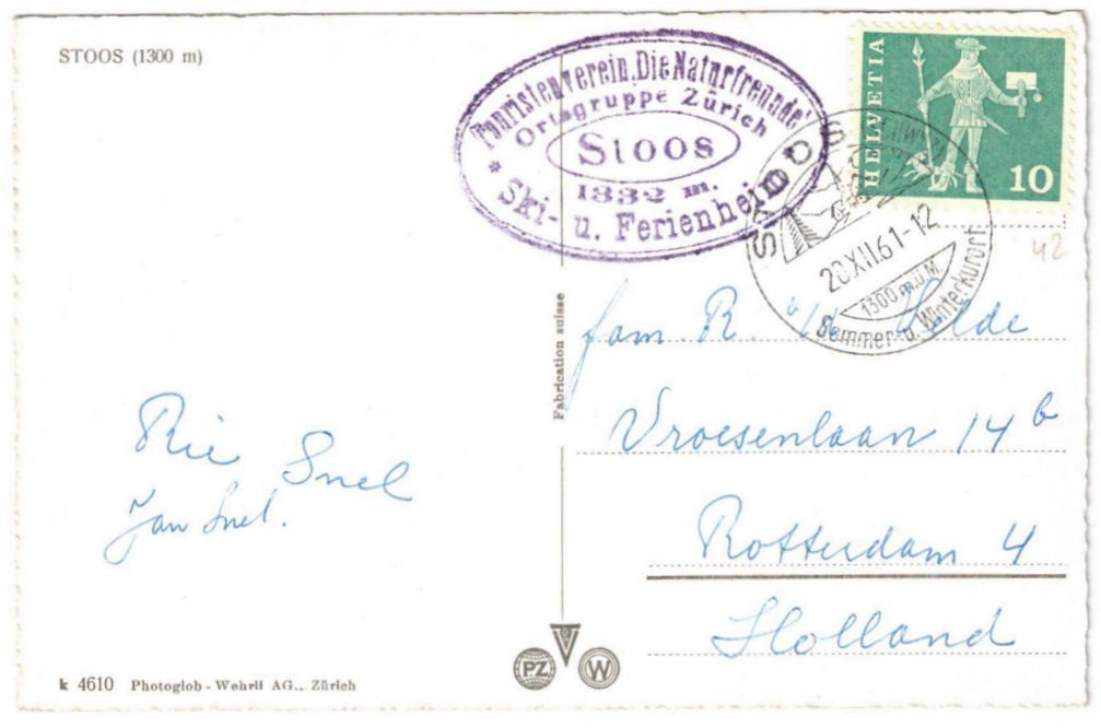 Cartes postales: Stoos - Skilift Sternegg – D'occasion à Binningen par Mountainrider 1