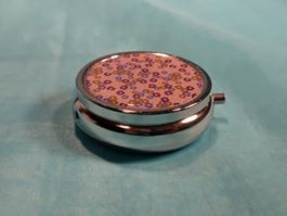 Pillendose, Metall, 3-teilig