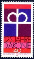 DEUTSCHE BUNDESPOST 1974 125 JAHRE DIAKONE **-H501