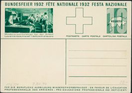 1932 - Pro Patria - Bundesfeierkarte - ungebraucht *