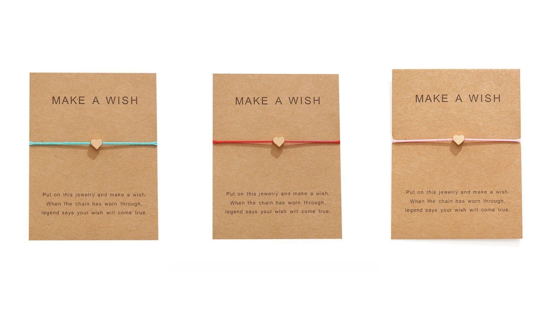 Bracciali & Braccialetti: Wunscharmbänder "Make a wish" – Nuovo e nell'imballaggio originale da Lichtensteig venduto da JASAGO