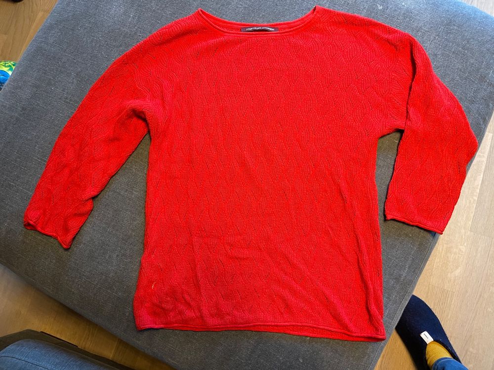 Pull Léger Cintré Comptoir Des Cottoniers - Bleu Gris Taille M, Très Bon état Occasion