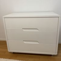 Kommode Weiss Hochglanz 100 cm | 3 Schubladen