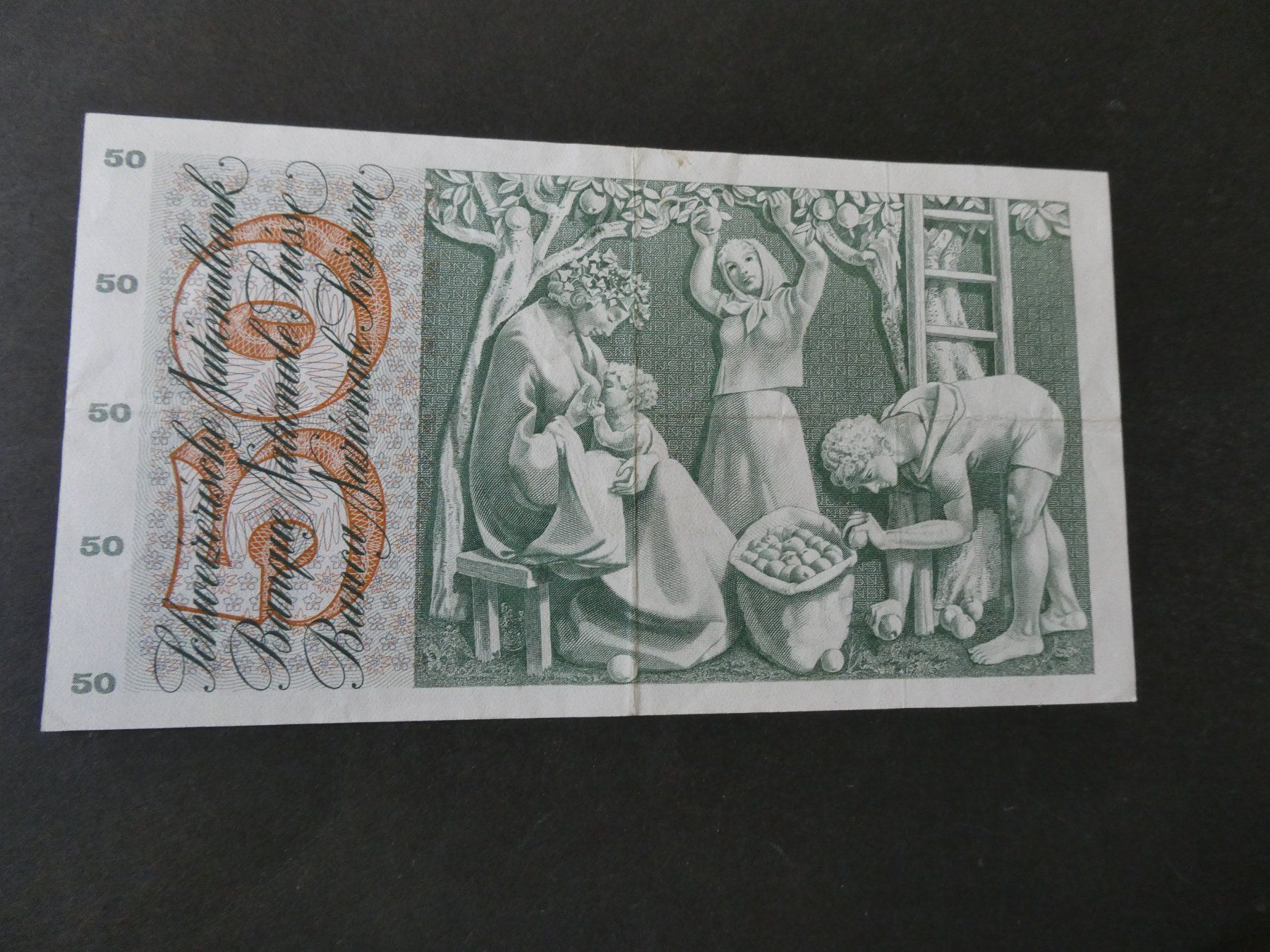 Billets de banque: Schweiz 1964, 50 Franken – D'occasion à Hinterforst par rohusri 1