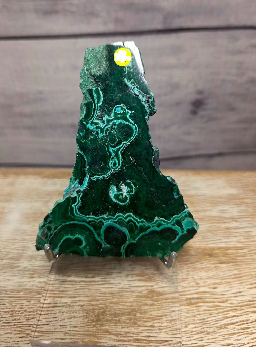 Minerali & Pietre curative: Schwarzer Malachit/Chrysokoll Scheibe 133g – Nuovo e nell'imballaggio originale da Matzingen venduto da Shay_Crystalz 1
