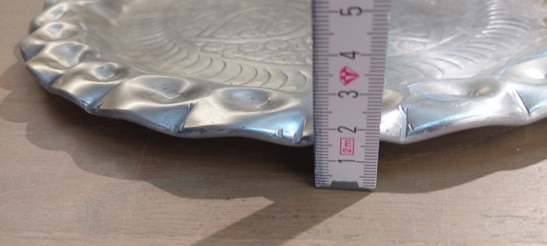 Piatti di portata: Orientalischer Servierteller Metall Silber 32 cm – Nuovo (secondo la descrizione) da Sempach venduto da Charluky 2