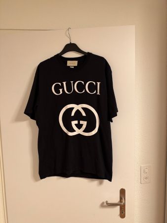 Gucci T-Shirt schwarz mit Logo Aufdruck gebraucht